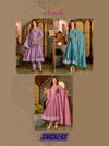 Snickers By Aanchi Vichitra Silk Embroidery Anarkali Kurtis Set Suppliers In India